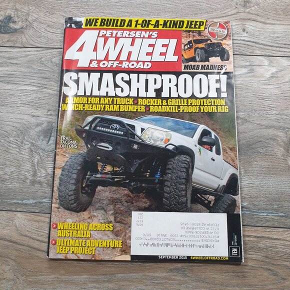 Petersens 4 Wheel Off Road Magazine September 2015 Smashproof Cover Jeep Moab - Picture 1 of 3